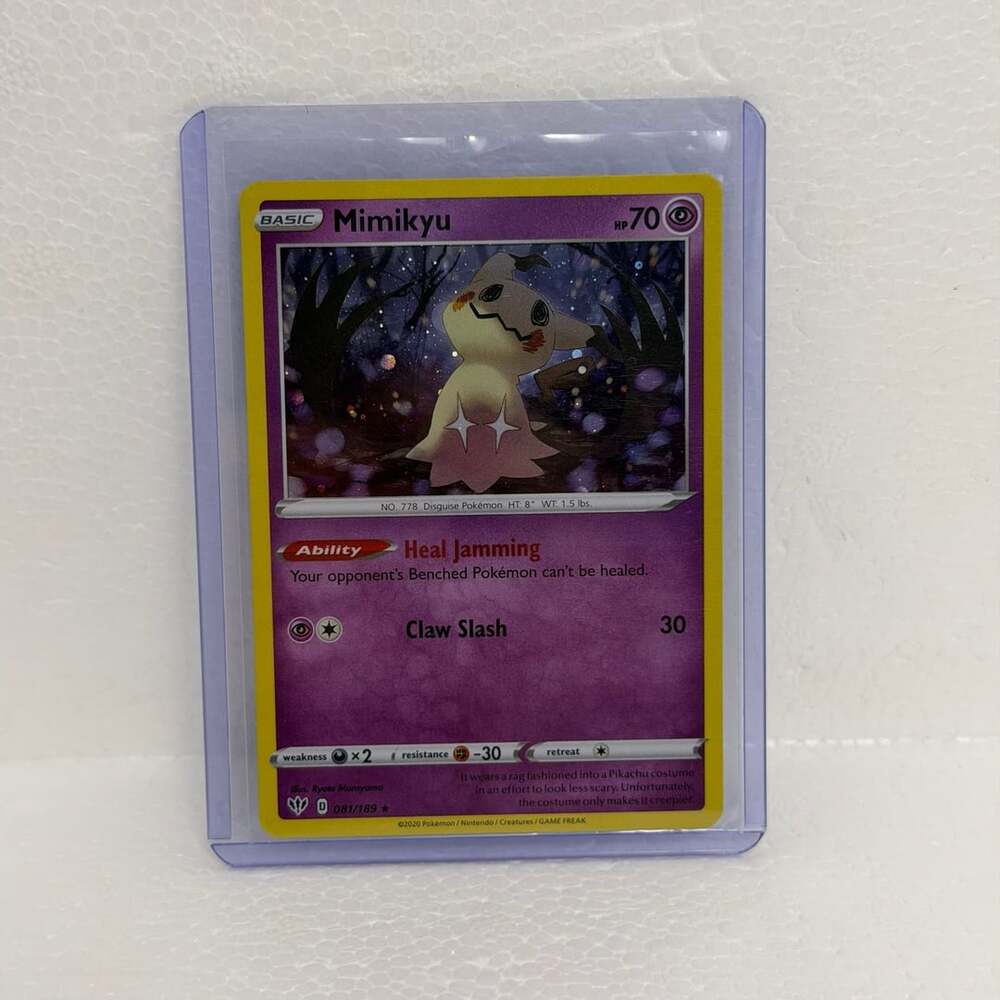 Pokemon Mimikyu 081/189 Darkness Ablaze Holo Rare Trading Card